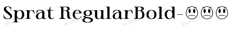Sprat RegularBold字体转换